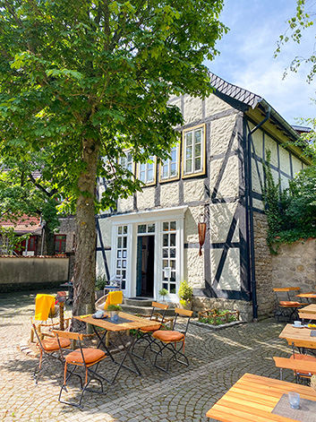 Außenansicht des Cafés